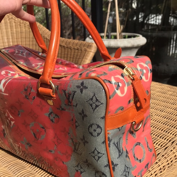 LOUIS VUITTON
Richard Prince Pink Denim Defile Weekender GM Pulp Bag - Picture 2 of 9